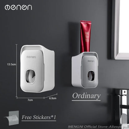 Automatic Toothpaste Dispenser Wall-Mounted Bathroom Toothpaste Squeezer