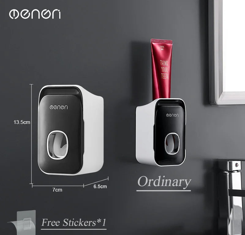 Automatic Toothpaste Dispenser Wall-Mounted Bathroom Toothpaste Squeezer
