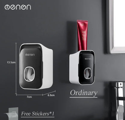 Automatic Toothpaste Dispenser Wall-Mounted Bathroom Toothpaste Squeezer
