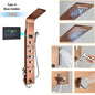 Luxury Bathroom Shower Panel Waterfall Rainfall Shower Head