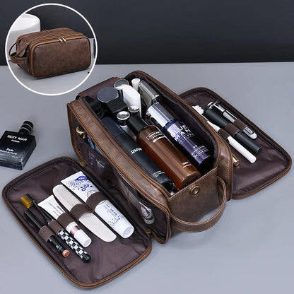 Multi-Pocket Travel Toiletry Bag – Waterproof Cosmetic Organizer