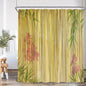 Zen Green Bamboo Buddha Shower Curtain
