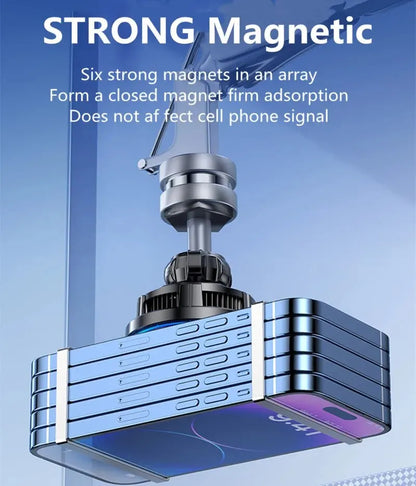 Magnetic Wireless Car Charger – Fast Magsafe Phone Holder Mount