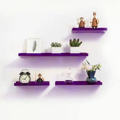 Invisible Acrylic Floating Shelf – Wall-Mounted Corner Storage