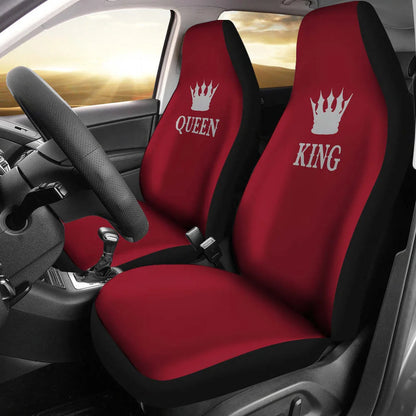 Queen and King His and Hers Car Seat Covers Set