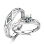 His & Her Engraved Couple Rings – Wedding Love Token