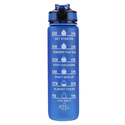 1 Liter Water Bottle Motivational Sport Water Bottle Leakproof