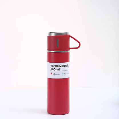 500ML Stainless Steel Vacuum Flask – Thermal Insulated Couple Bottle
