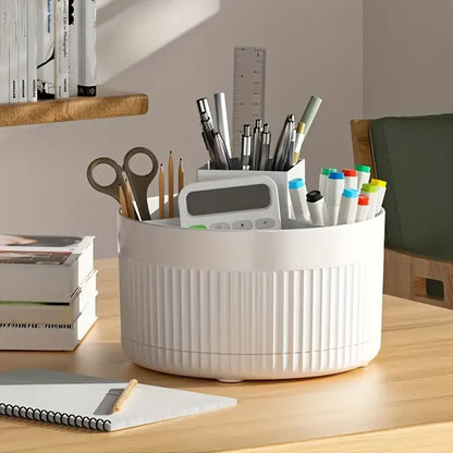 360° Rotating Storage Box Desktop Makeup Organizer Cosmetic Brush Holder Lipstick Eyebrow Pencil Holder Jewelry Container