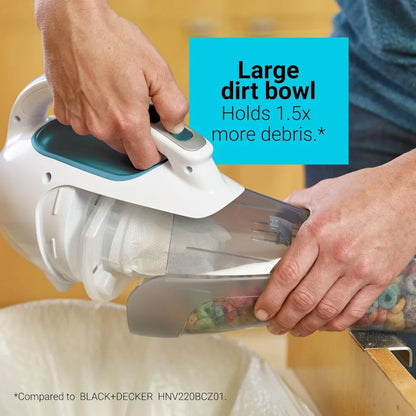 BLACK+DECKER Cordless Handheld Vacuum – Powerful & Portable
