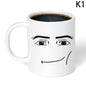 Funny Face Coffee Mug – Cute Gamer Ceramic Cup325ML