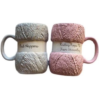 Creative Colorful Wool Ceramics Mugs coffee mug