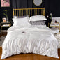 High End Home Emulation Silk Satin Bedding Set
