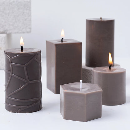 3D Geometric Silicone Candle