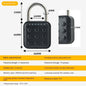 Fingerprint Lock Padlock Household Waterproof & Password