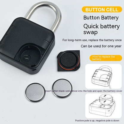 Fingerprint Lock Padlock Household Waterproof & Password