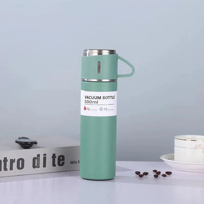 500ML Stainless Steel Vacuum Flask – Thermal Insulated Couple Bottle