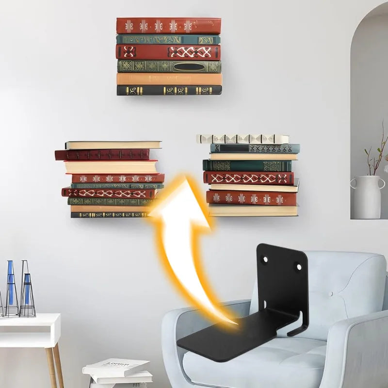 Heavy-Duty Invisible Floating Shelf Brackets – Concealed Wall Mount