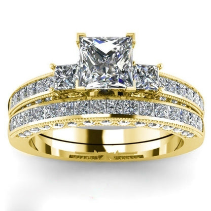 Crystal Diamond Ring European And American