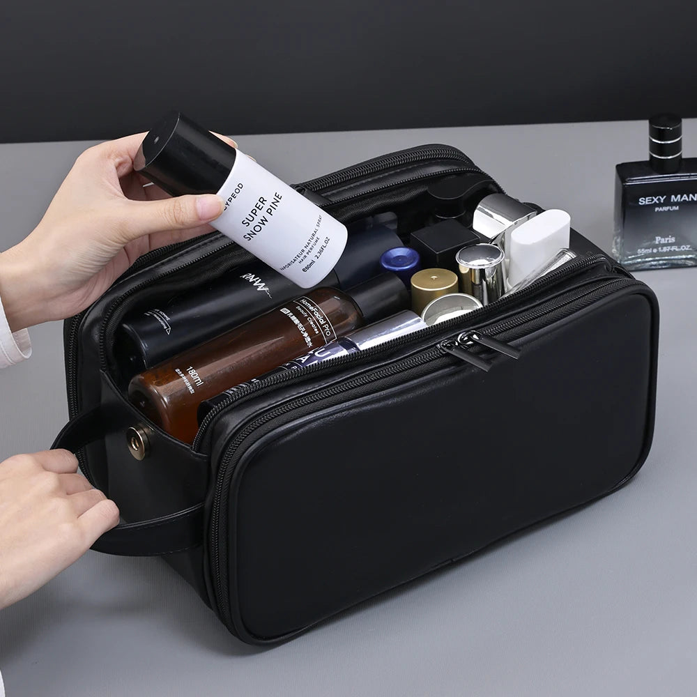 Multi-Pocket Travel Toiletry Bag – Waterproof Cosmetic Organizer