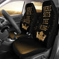 Queen and King His and Hers Car Seat Covers Set