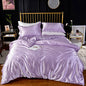 High End Home Emulation Silk Satin Bedding Set