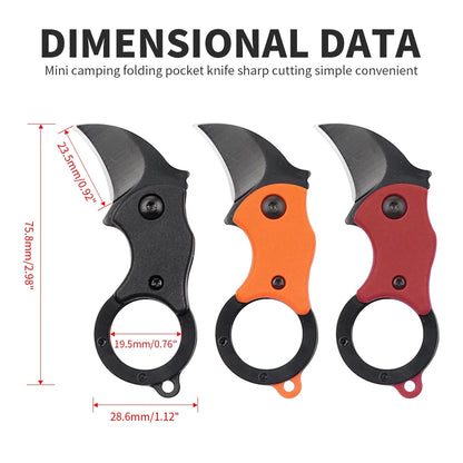 Mini Folding Pocket Knife – Keychain & Multi-Tool Gadget
