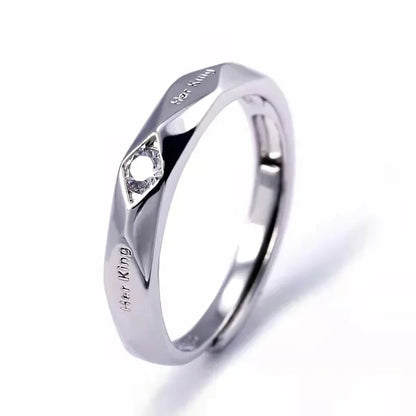 His & Her Engraved Couple Rings – Wedding Love Token