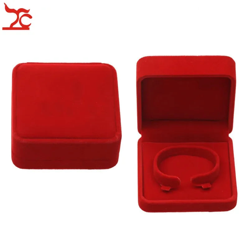 Quality Wedding Jewelry Storage Case Amazing Red Velvet