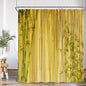 Zen Green Bamboo Buddha Shower Curtain