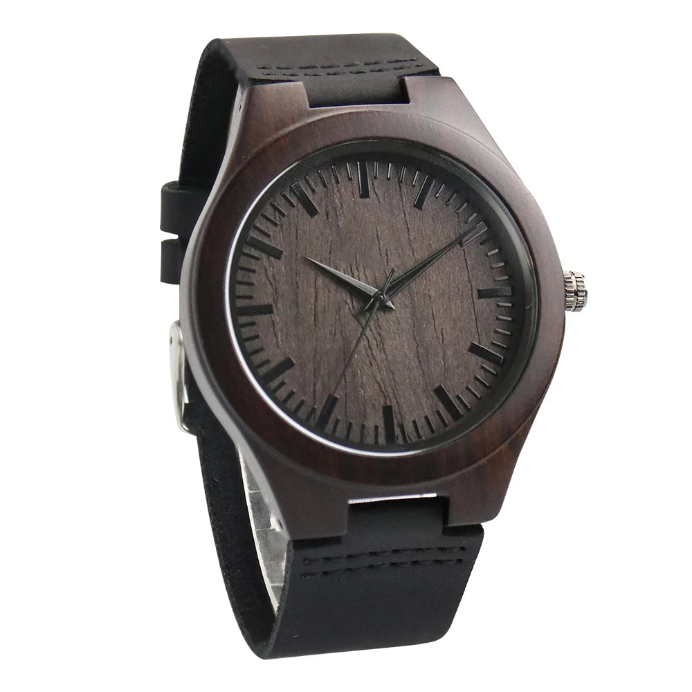 Nordic Minimalist Wooden Watch – Japanese Quartz Movement