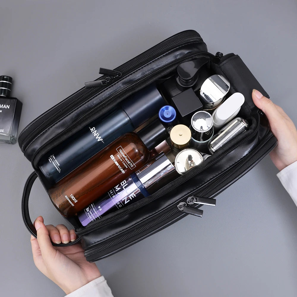 Multi-Pocket Travel Toiletry Bag – Waterproof Cosmetic Organizer
