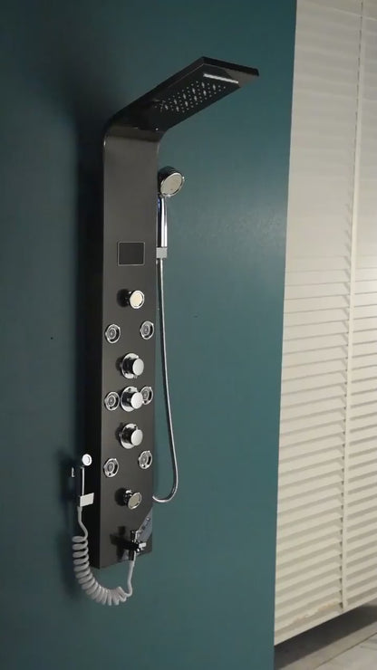 Luxury Bathroom Shower Panel Waterfall Rainfall Shower Head
